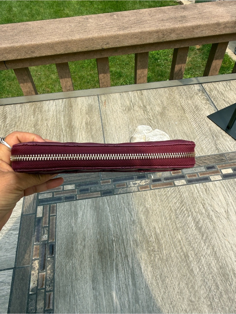 EUC Kate Spade Natalia Large Continental Quilted Leather Plum Large Wallet - Picture 6 of 15